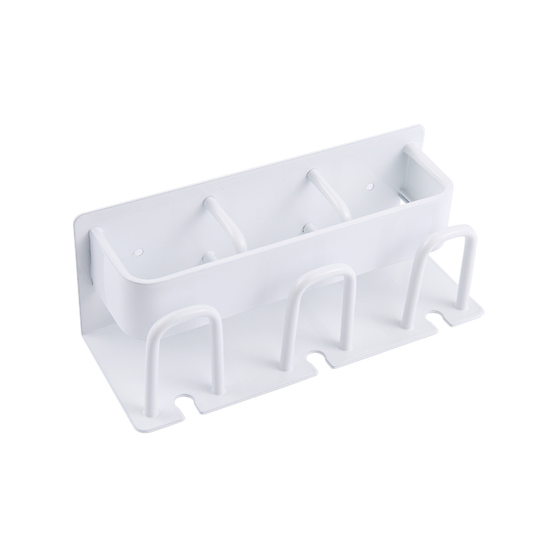 Kylpyhuoneen teline seinälle asennettu rei'itysvapaa integroitu hammasharjan pidike Kylpyhuoneen teline seinälle asennettu rei'itysvapaa integroitu hammasharjan pidike